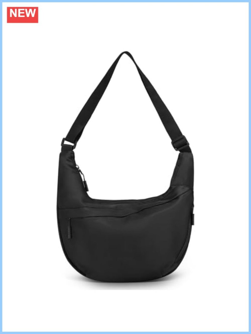 Arch Moon Crossbody Sling Bag Polyester Adjustable Strap Daily Commute